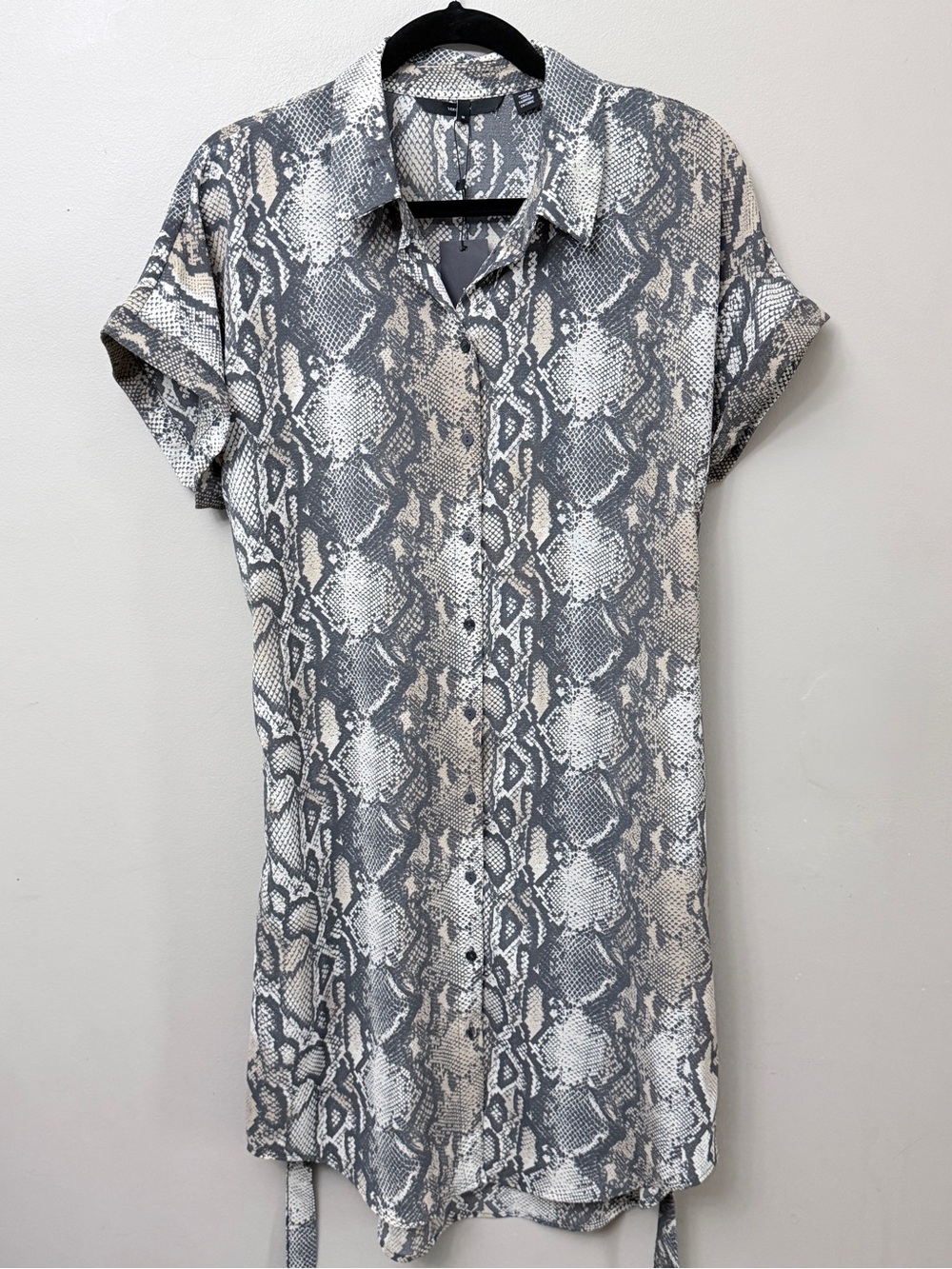Vero Moda Sasha Python Snakeskin Shirt Dress M
